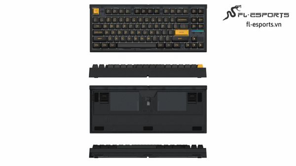 Bàn Phím Cơ Không Dây - FL-ESPORT FL750 SAM Polar Night | USB-C | 2.4Ghz | Bluetooth 5.0