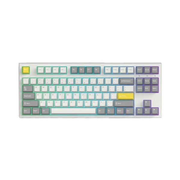 Bàn Phím Cơ Có Dây - FL-ESPORT GP87CP White Grey | Kailh Box White | Gateron Pro Yellow / White