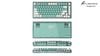 Bàn Phím Cơ Không Dây - FL-Esport Q75 Azure Green 3 Mode / Type C / BT / 2.4Ghz