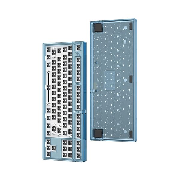 KIT Bàn Phím Cơ - FL-esport K210-MK870 - Transparent Blue - Bản Trong Suốt