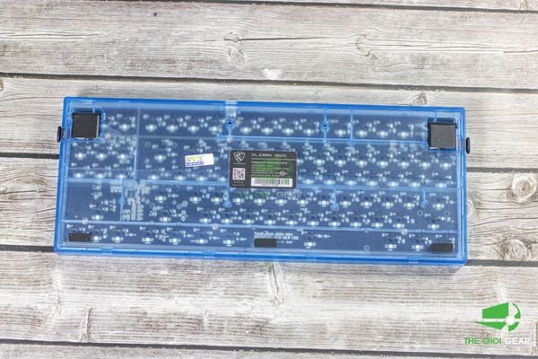 KIT Bàn Phím Cơ - FL-esport K210-MK870 - Transparent Blue - Bản Trong Suốt