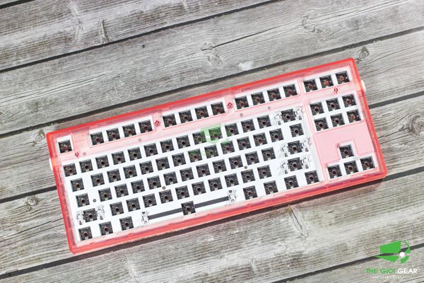 KIT Bàn Phím Cơ - FL-esport K210-MK870 - Transparent Pink - Bản Trong Suốt