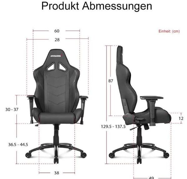 Ghế Chơi Game - AKRacing Core Series LX - Black (Màu Đen)