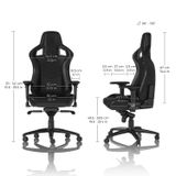 Ghế Chơi Game Noblechairs EPIC Series Black (Real Leather)