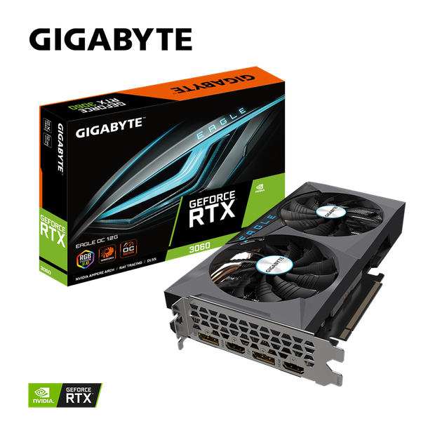 Card Màn Hình GIGABYTE GeForce RTX 3060 EAGLE OC 12G