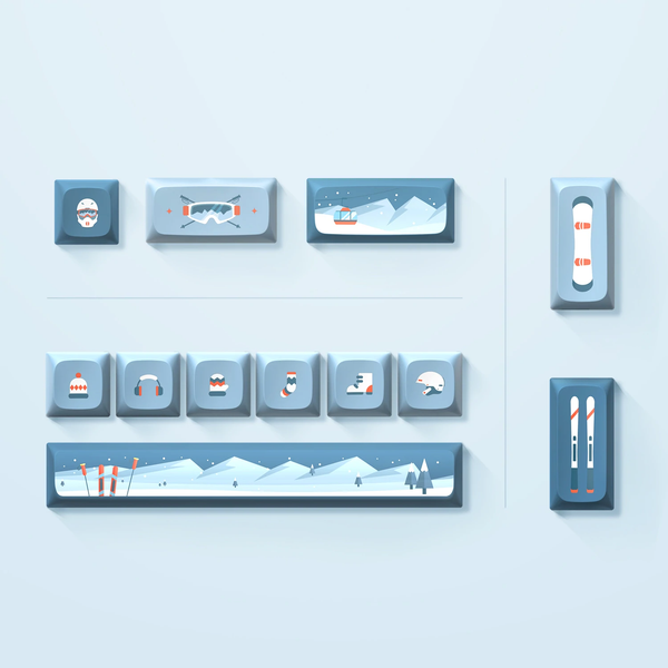 Bàn Phím Cơ Không Dây - IQUNIX F97 Winter Tide (3 Mode, USB-C, 2.4Ghz, Bluetooth)