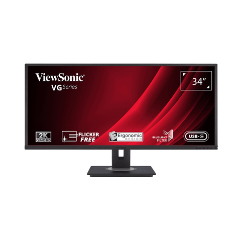 Màn Hình Máy Tính - ViewSonic VG3456 | 34Inch| WQHD| VA| 60Hz| 5ms | 2k