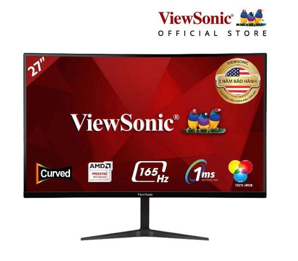 Màn Hình Máy Tính - ViewSonic VX2718-PC-MHD| 1080p | 27inch| Curve| VA| 165Hz