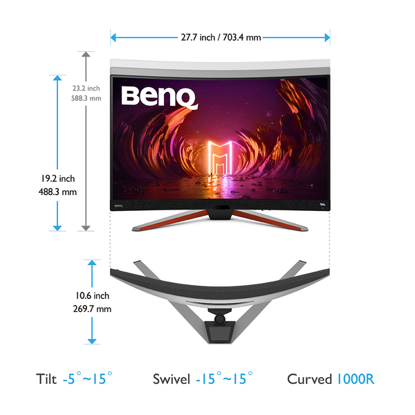 Màn Hình Máy Tính - BenQ MOBIUZ EX3210R - 32inch - VA - QHD - 165Hz