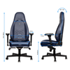 Ghế Chơi Game NobleChair - Icon Series Midnight Blue/Graphite ( Da Thật )