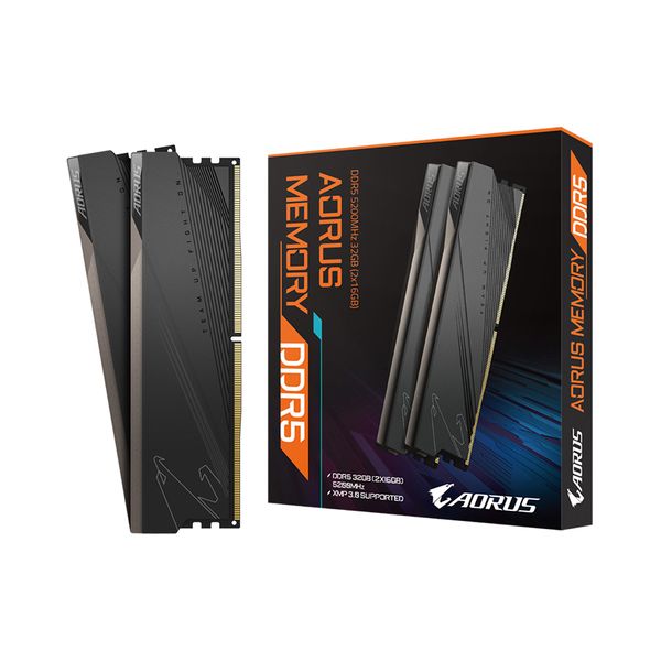 Ram Máy Tính - Gigabyte AORUS 32GB (2x16GB) DDR5 5200Mhz (GP-ARS32G52D5)