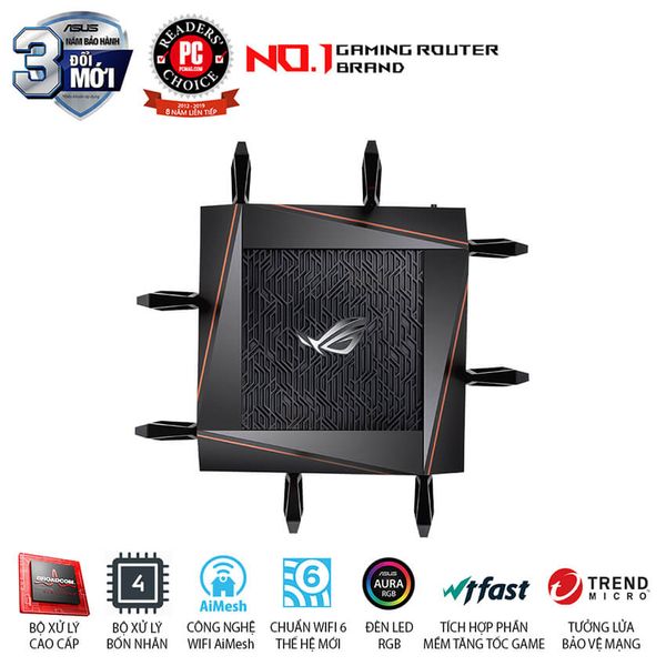 Router – Bộ Định Tuyến ASUS GT-AX11000 Chuẩn AX11000 - Wifi 6