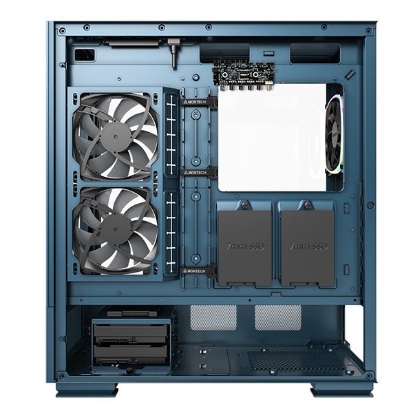 Case Máy Tính - Montech Sky Two - Black - White - Blue