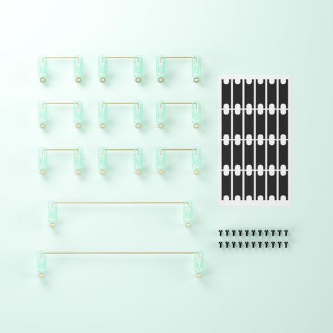Stab Bàn Phím Cơ - AKKO Screw-in PCB Mount - Tiffany Blue