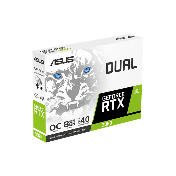 Card Màn Hình - VGA ASUS Dual GeForce RTX 3060 White O8G GDDR6