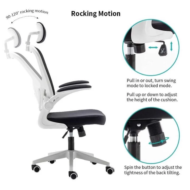 Silla de Oficina Ergonómica Gamer Negra
