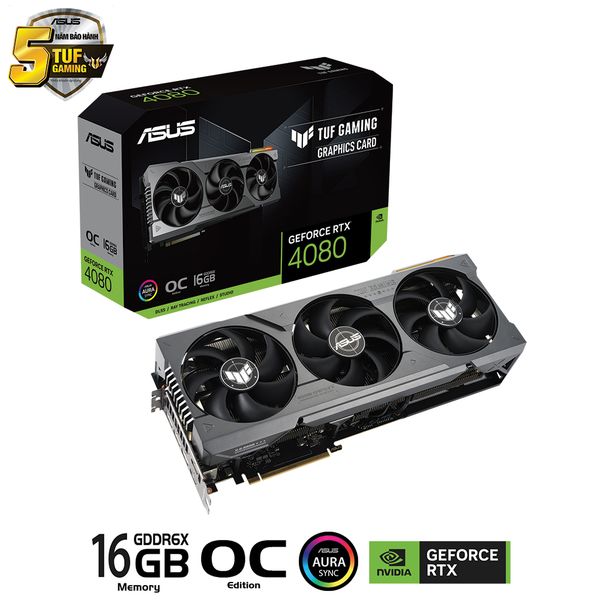 Card Màn Hình - VGA ASUS TUF Gaming RTX 4080 OC 16GB GDDR6X