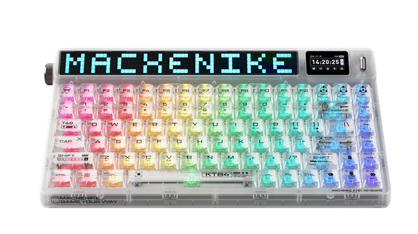 Bàn Phím Không Dây - Machenike KT84-B84W / Smart Screen / Tri-mode