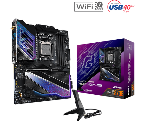 Mainboard ASROCK X870E NOVA WIFI (AMD X870E / Socket AM5 / ATX / DDR5)