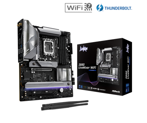 Mainboard - Asrock Z890 LiveMixer WiFi (Intel Z890 / Socket LGA1851 / ATX / DDR5)