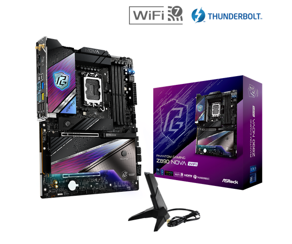 Mainboard - Asrock Z890 Nova WiFi (Intel Z890 / Socket LGA1851 / ATX / DDR5)