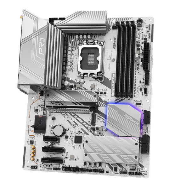 Mainboard - Asrock Z890 Pro RS WiFi White (Intel Z890 / Socket LGA1851 / ATX / DDR5)