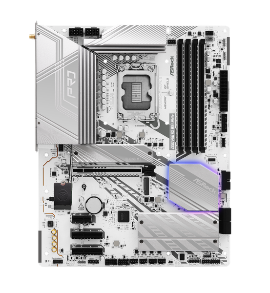 Mainboard - Asrock Z890 Pro RS WiFi White (Intel Z890 / Socket LGA1851 / ATX / DDR5)
