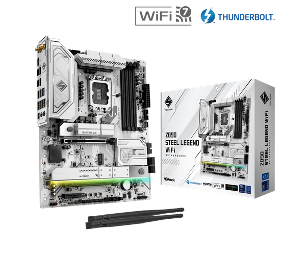Mainboard - Asrock Z890 Steel Legend WiFi (Intel Z890 / Socket LGA1851 / ATX / DDR5)