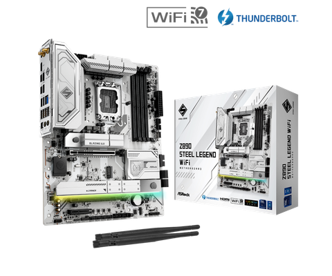 Mainboard - Asrock Z890 Steel Legend WiFi (Intel Z890 / Socket LGA1851 / ATX / DDR5)