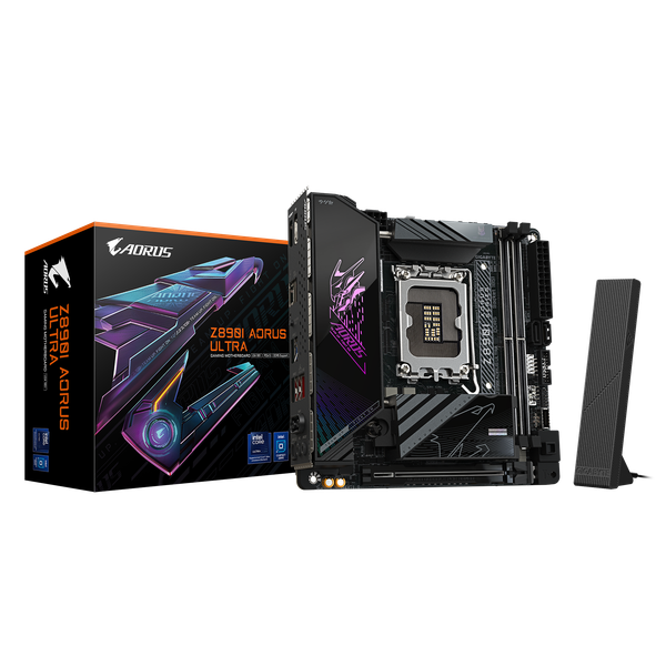 Mainboard - GIGABYTE Z890I AORUS ULTRA (Intel Z890, Socket 1851, Mini-ITX, DDR5)