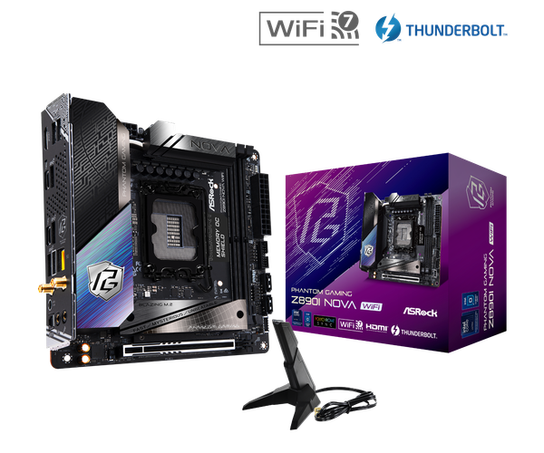 Mainboard - Asrock Z890I Nova WiFi (Intel Z890 / Socket LGA1851 / ITX / DDR5)