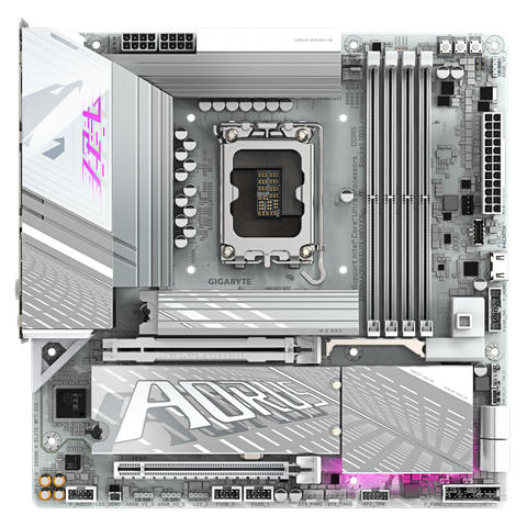 Mainboard GIGABYTE Z890M AORUS ELITE WIFI7 ICE (Intel Z890, Socket 1851, Micro ATX, DDR5)
