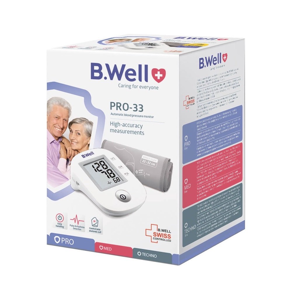 Máy đo huyết áp bắp tay B.Well Swiss PRO-33