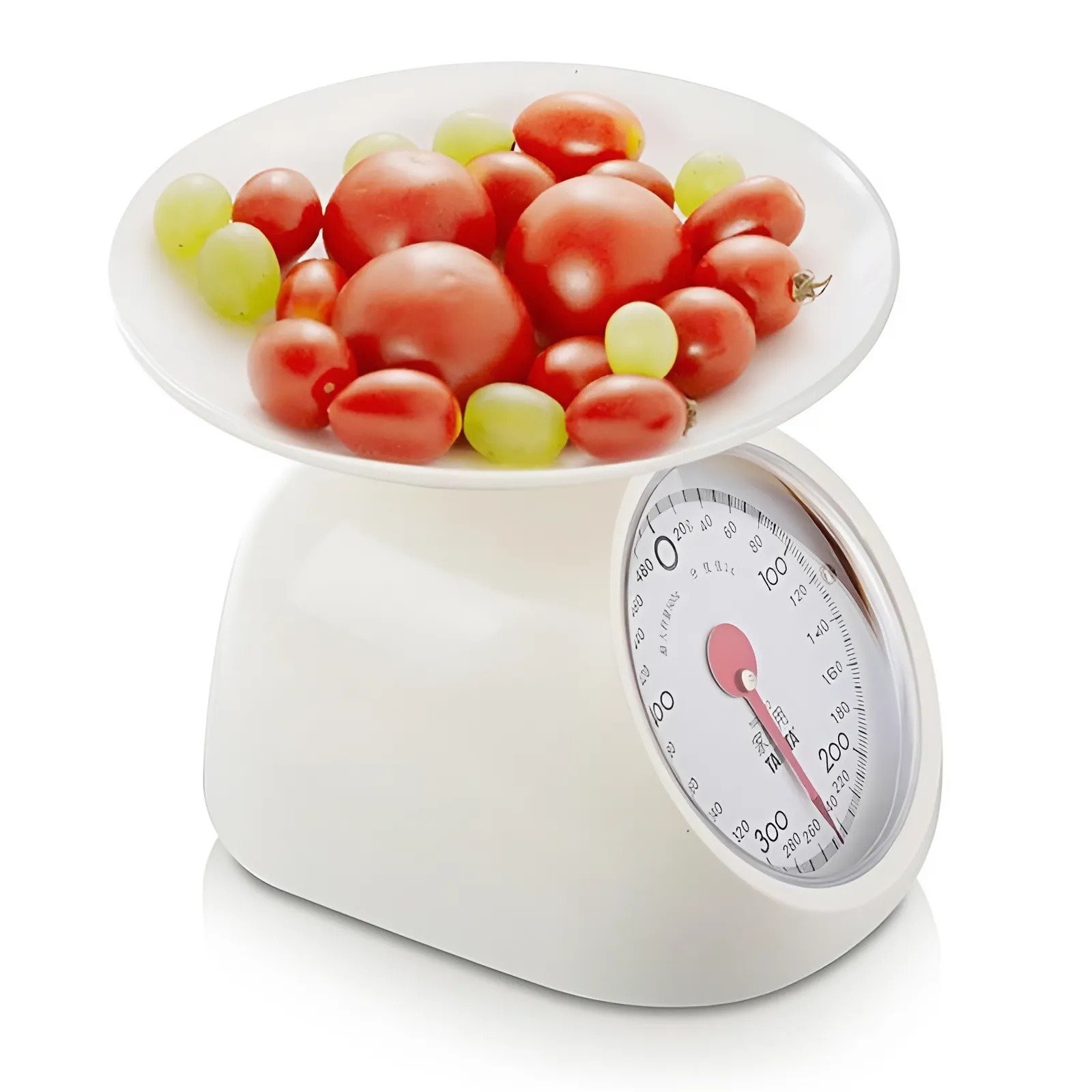 Cân đĩa,nhựa 500g/2g màu trắng 1122