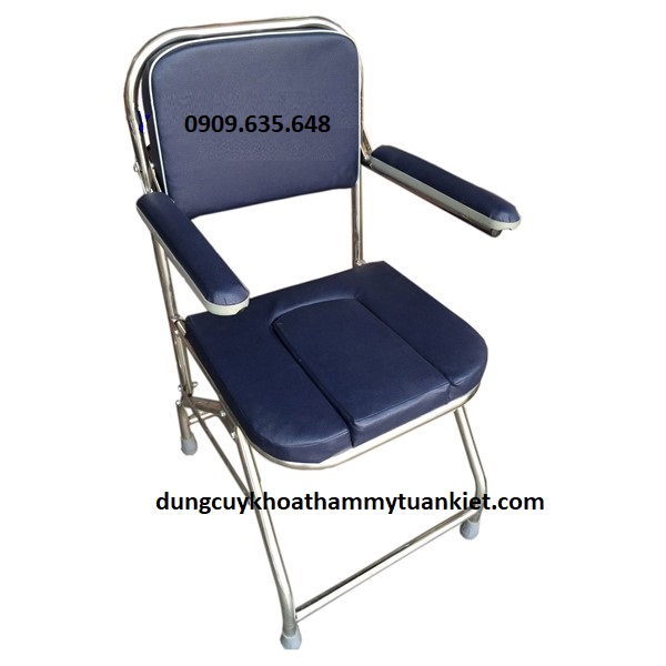 Ghế bô vệ sinh inox mặt nệm Việt Nam - Không Bánh Xe Ghế bô vệ sinh inox mặt nệm Việt Nam - Không Bánh Xe