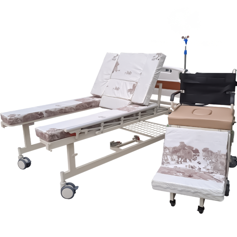 Giường bệnh nhân đa năng kết hợp xe lăn Lucass GB-C243