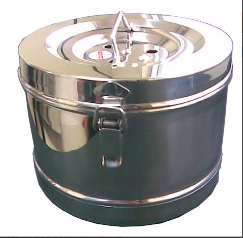 Hộp hấp tròn inox