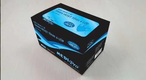 Khẩu trang y tế than hoạt tính Medipro (4 lớp)