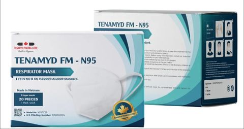 Khẩu trang y tế N95 TENAMYD FM