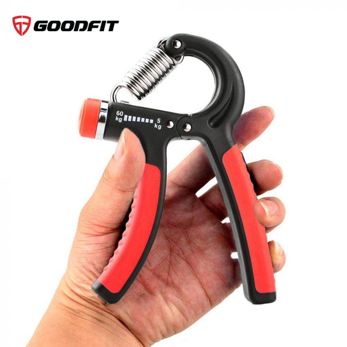 Kìm bóp tập cơ tay GoodFit điều chỉnh lực 5-60kg