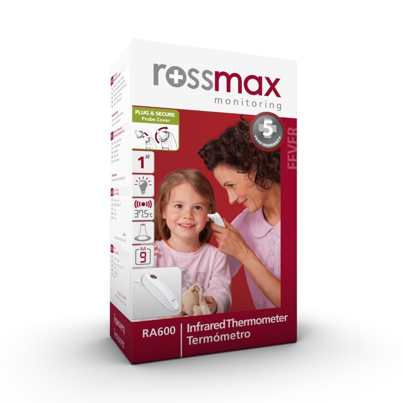 Nhiệt kế điện tử đo tai hồng ngoại Rossmax RA600