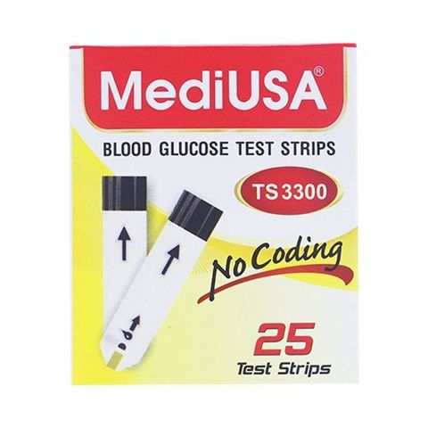 Blood Glucose Test Strips Ts3300 Mediusa 25S – Que Thử Đường Huyết