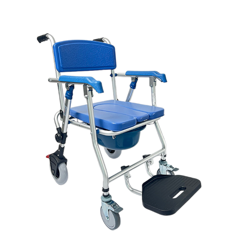Ghế bô tắm kiêm xe lăn gấp gọn GBM-016