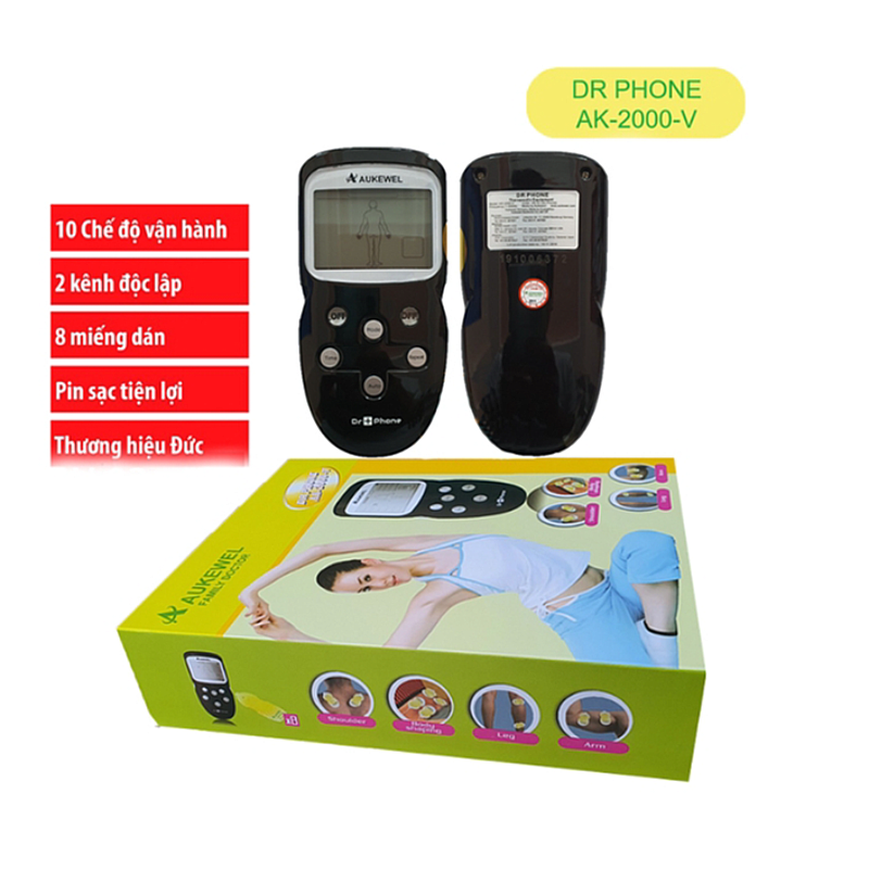 Máy massage xung điện Pin Sạc Aukewel Dr Phone AK-2000-V