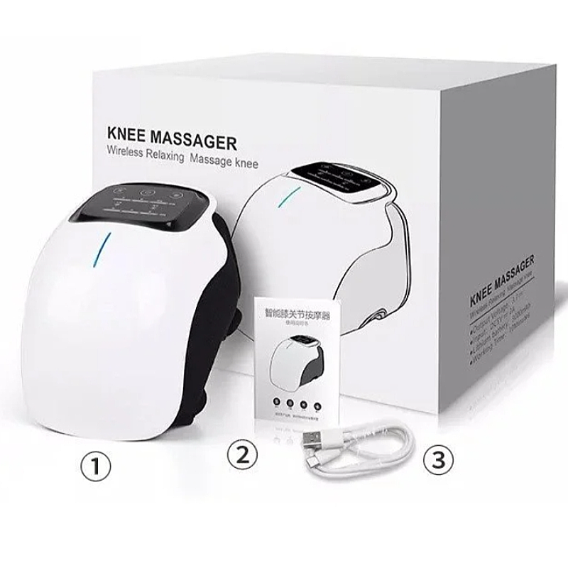 Máy massage đầu gối nhiệt hồng ngoại rung kết hợp đèn laser ST-1101A