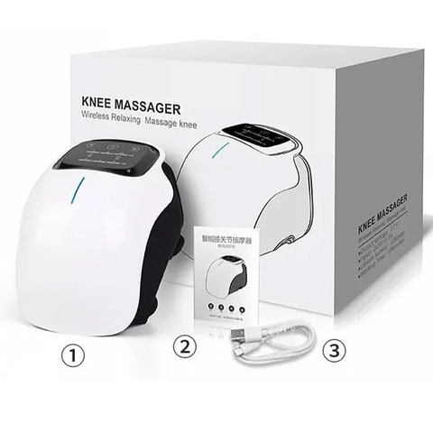 Máy massage đầu gối nhiệt hồng ngoại rung kết hợp đèn laser ST-1101A