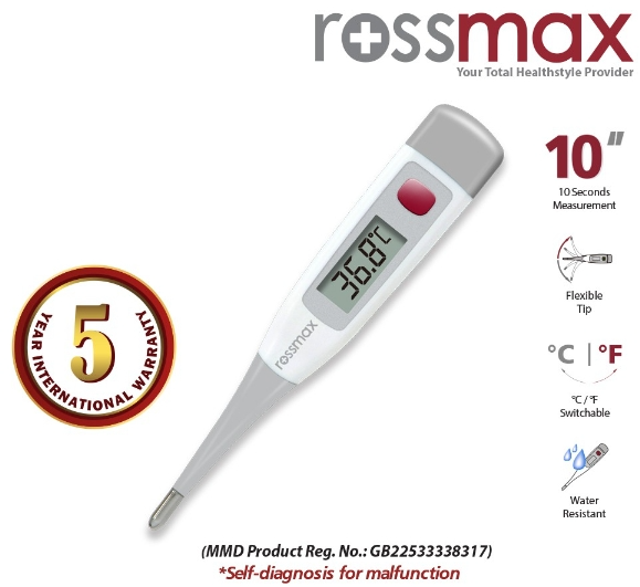 Nhiệt kế điện tử đầu dẻo Rossmax TG380