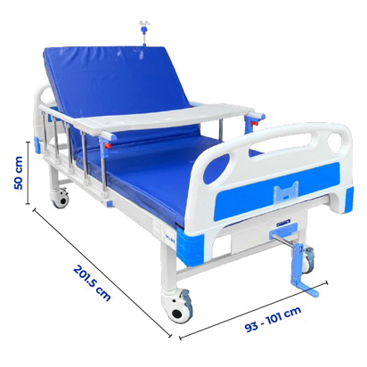 Giường Y Tế 1 Tay Quay Không Bô OROMI ZL-SYA2-I
