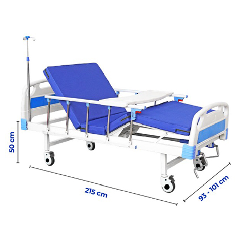 Giường Y Tế 2 Tay Quay Không Bô OROMI A03-IV