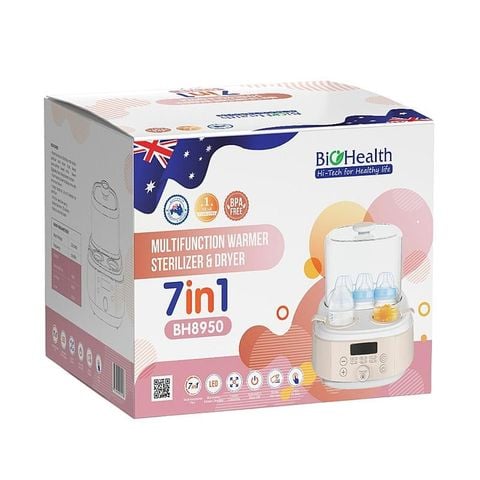 Máy tiệt trùng, hâm sữa sấy khô đa năng 7 trong 1  Bioheath BH8950